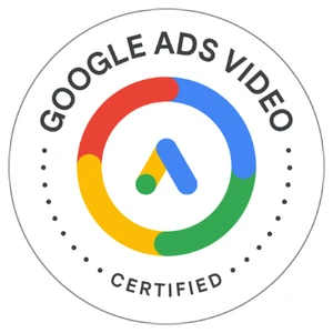 Selo Google Ads Vídeo